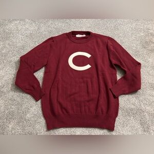 Colgate University maroon sweater